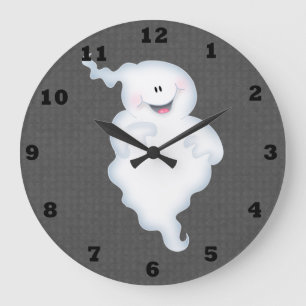 Spooky Ghost Wall Clock