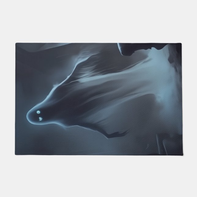 Spooky Ghost Welcome Doormat (Front)