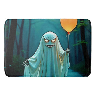 Spooky Ghost with Eerie Balloon Bath Mat