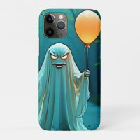 Spooky Ghost with Eerie Balloon