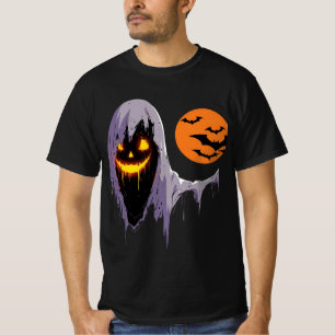 Spooky Ghost with Full Moon T-Shirt