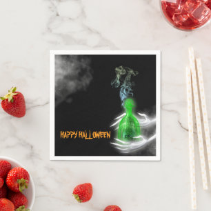 Spooky Ghostly Hands Halloween Napkin