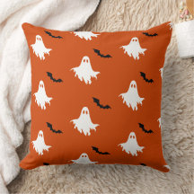 Spooky Ghosts and Bats Pattern