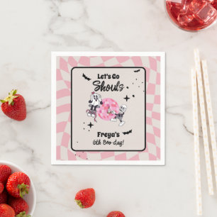 Spooky Ghoul Halloween Any Age Birthday Invitation Napkin