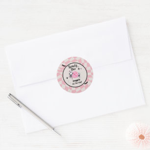 Spooky Ghoul Halloween First Birthday  Classic Round Sticker