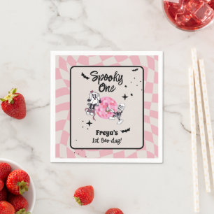 Spooky Ghoul Halloween First Birthday  Napkin