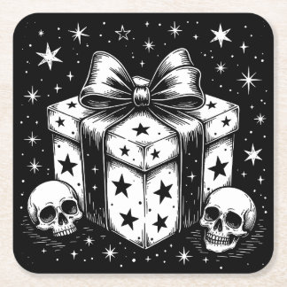 Spooky Gift Square Paper Coaster