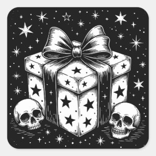 Spooky Gift Square Sticker