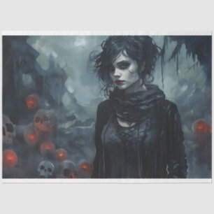 Spooky Girl 4 Decoupage Paper