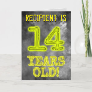 Spooky Glowing Aura Look "14 YEARS OLD!" + Name Card