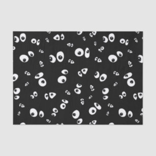 Spooky Googly eyes pattern Tissue Paper