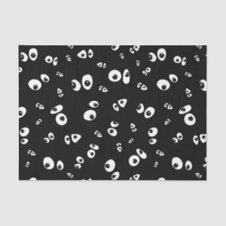 Spooky Googly eyes pattern Tissue Paper