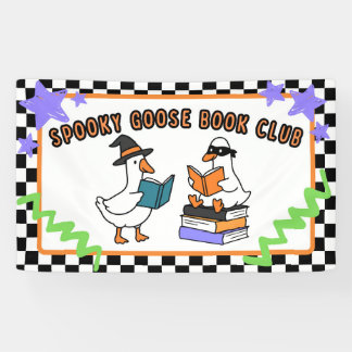 Spooky Goose Book Club School Library Classroom Banner