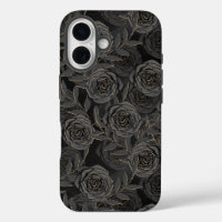 SPOOKY GOTHIC BLACK & GOLD HALLOWEEN FLOWERS