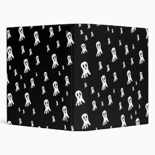 Spooky Gothic Ghost Illustration Binder