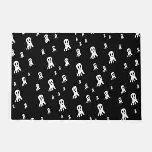 Spooky Gothic Ghost Illustration Doormat