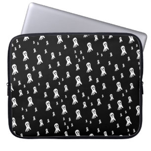 Spooky Gothic Ghost Illustration Laptop Sleeve
