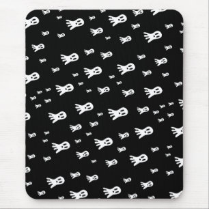 Spooky Gothic Ghost Illustration Mouse Pad