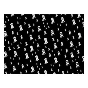 Spooky Gothic Ghost Illustration Poster