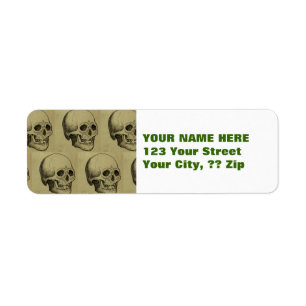 Spooky Gothic Skulls Pattern Halloween