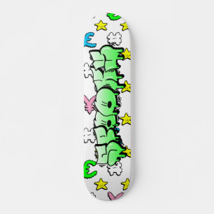 Spooky Graffiti Custom Personalized Skateboard
