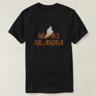 Spooky Grandpa Halloween Black Tee