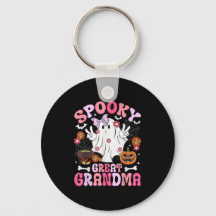 Spooky Great Grandma Halloween Great Grandmother G Keychain