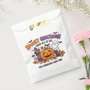 Spooky Greetings Halloween Party Card Favour Bag