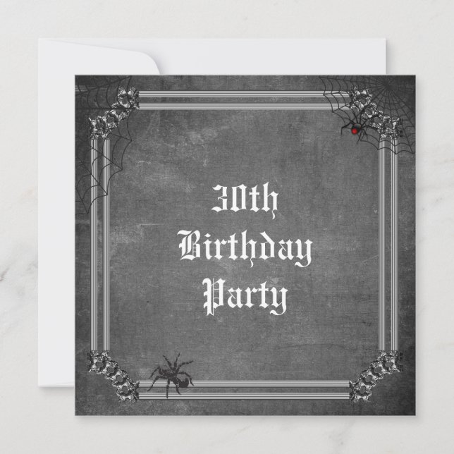 Spooky Halloween 30th Birthday Invitation (Front)
