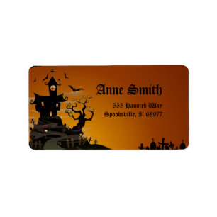 Spooky Halloween Address Labels