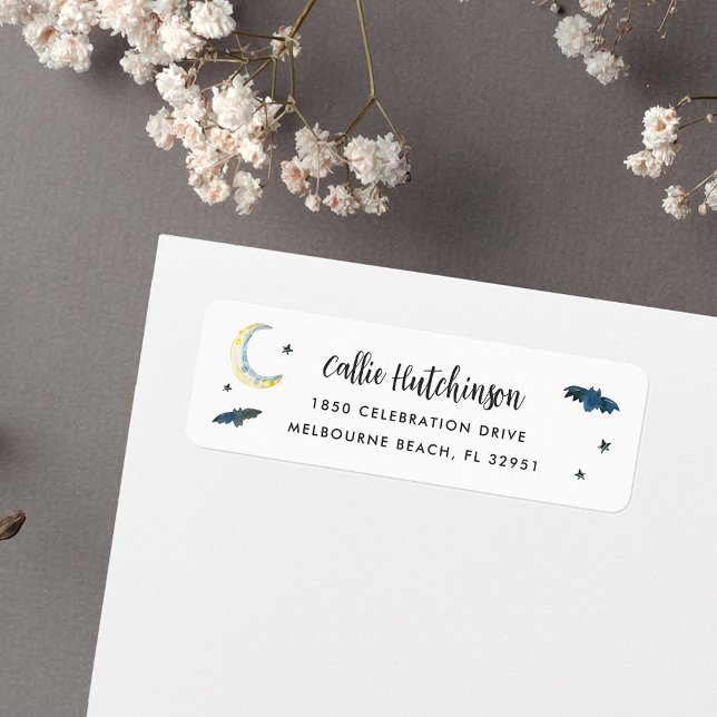 Spooky Halloween Bats Return Address (Creator Uploaded)