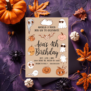 Spooky Halloween Birthday Invitation