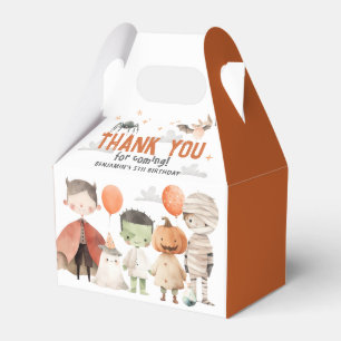 Spooky Halloween Birthday Party Favor Boxes
