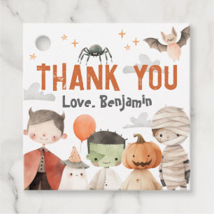 Spooky Halloween Birthday Party Favour Tags