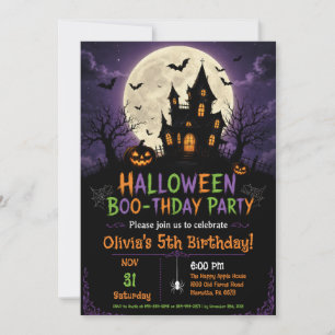Spooky Halloween Birthday Party Invitation