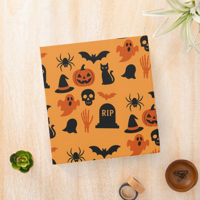 Spooky Halloween – Black & Orange Trick Binder (In Situ)