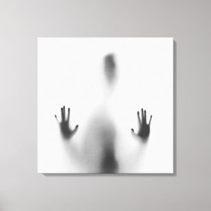 Spooky Halloween Body Shadow Canvas Print