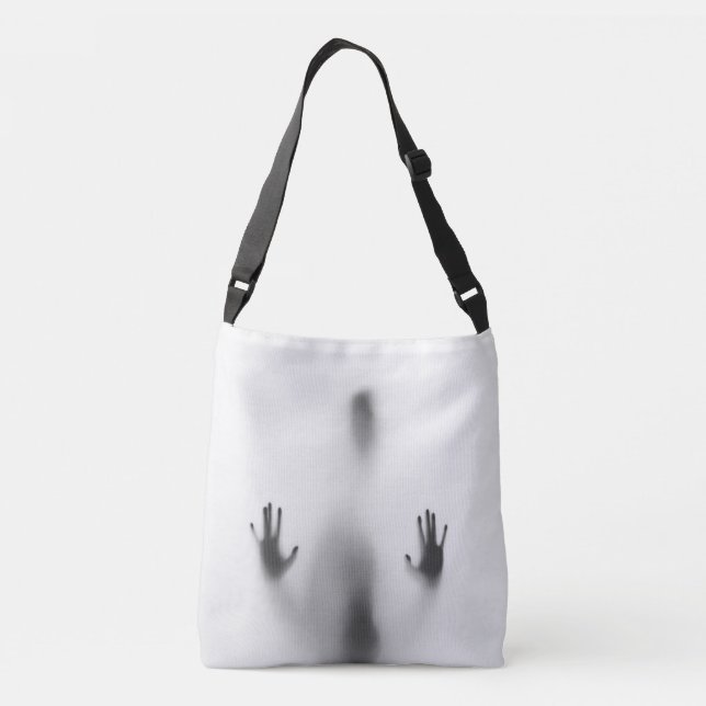 Spooky Halloween Body Shadow Crossbody Bag (Back)