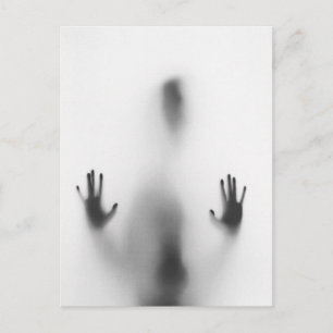 Spooky Halloween Body Shadow Postcard