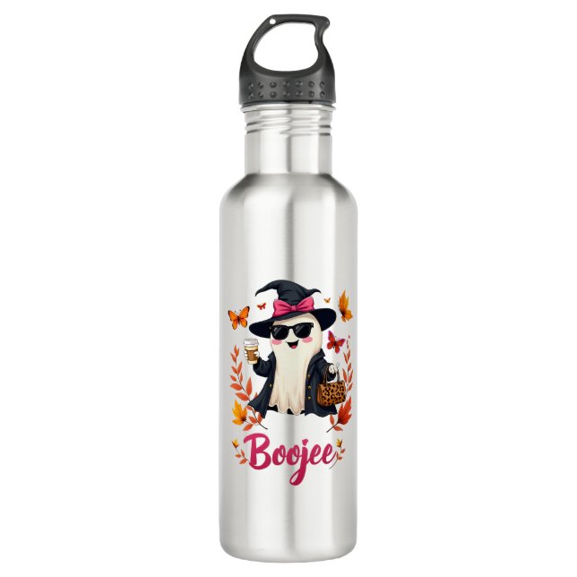 Spooky Halloween Boojee Sassy Classy Ghost  710 Ml Water Bottle (Front)