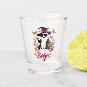 Spooky Halloween Boojee Sassy Classy Ghost  Shot Glass