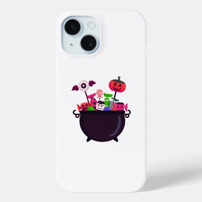 Spooky Halloween Candy Cauldron Case-Mate iPhone Case (Back)