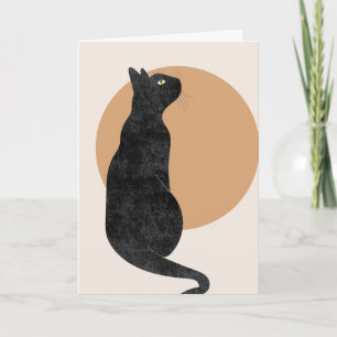 Spooky Halloween Cat Card