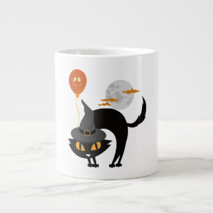Spooky Halloween Cat                   Large Coffee Mug