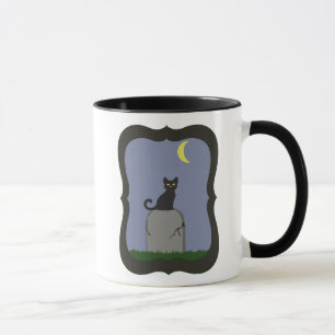 Spooky Halloween Cat Mug
