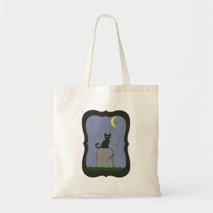 Spooky Halloween Cat Tote Bag