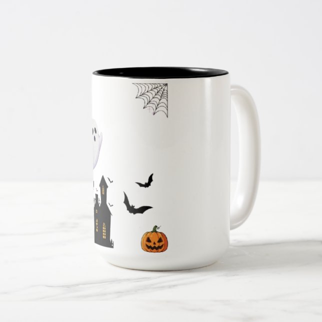 Spooky Halloween Ceramic Mug  (Front Right)