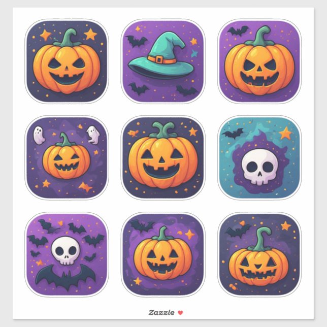 Spooky Halloween Character Icon Collection 🦇 (Sheet)