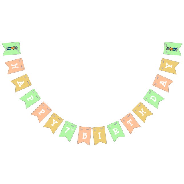 Spooky Halloween Costume Birthday bunting banner (All)