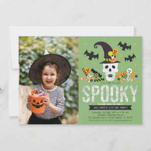 Spooky Halloween Costume Party Photo Invite